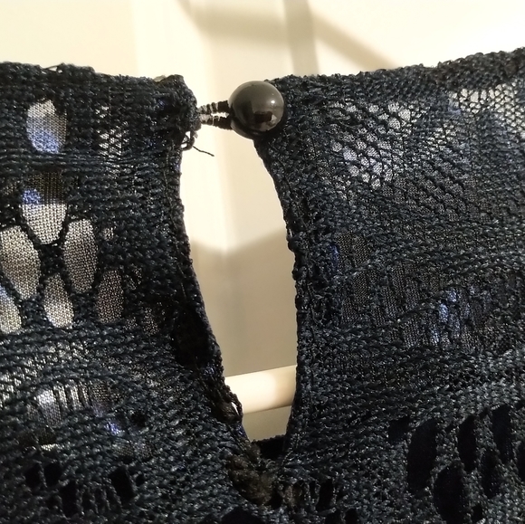 ✨SALE: 3 for $25!✨ Heramay lace black/navy tunic dress - medium - Picture 5 of 5